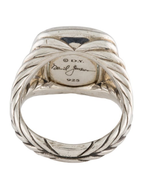 David Yurman Prasiolite & Diamond Albion Ring