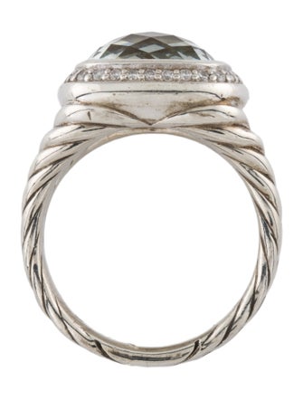 David Yurman Prasiolite & Diamond Albion Ring
