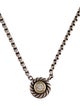 David Yurman Diamond Cookie Pendant Necklace