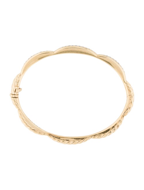 David Yurman 18K Diamond Bangle Bracelet