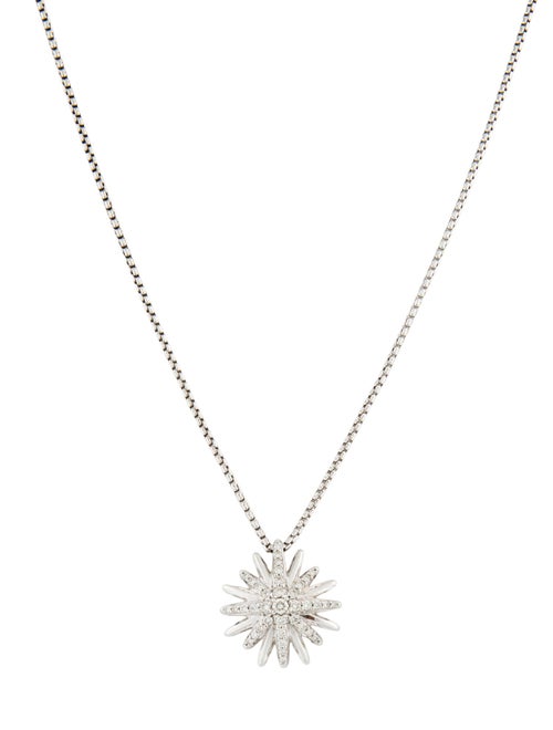 David Yurman Diamond Starburst Pendant Necklace
