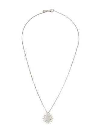 David Yurman Diamond Starburst Pendant Necklace