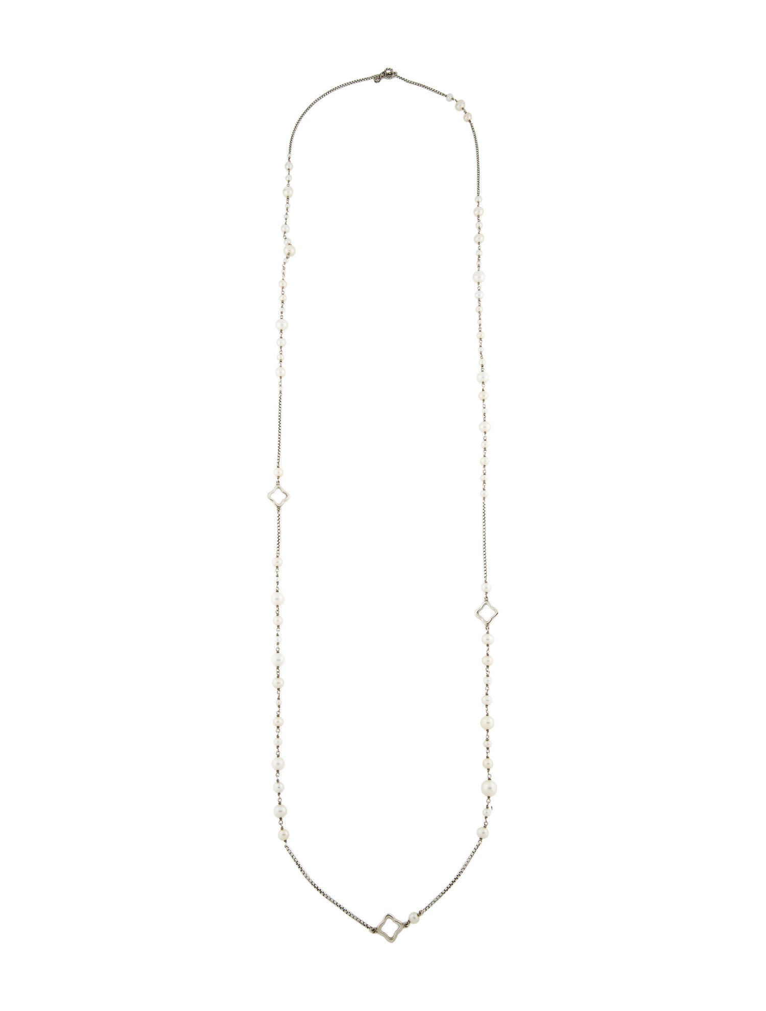 David Yurman Pearl Bijoux Quatrefoil Necklace