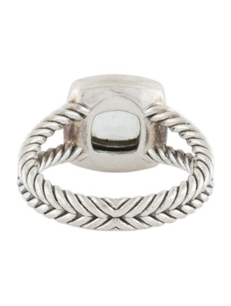 David Yurman Diamond & Prasiolite Petite Albion® Ring
