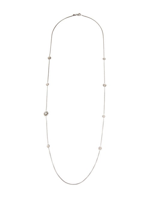 David Yurman Diamond Starburst Station Necklace