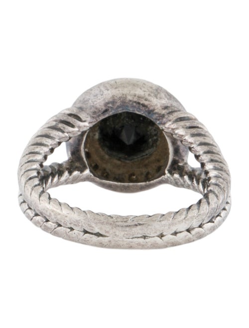 David Yurman Onyx and Diamond Petite Cerise Cocktail Ring