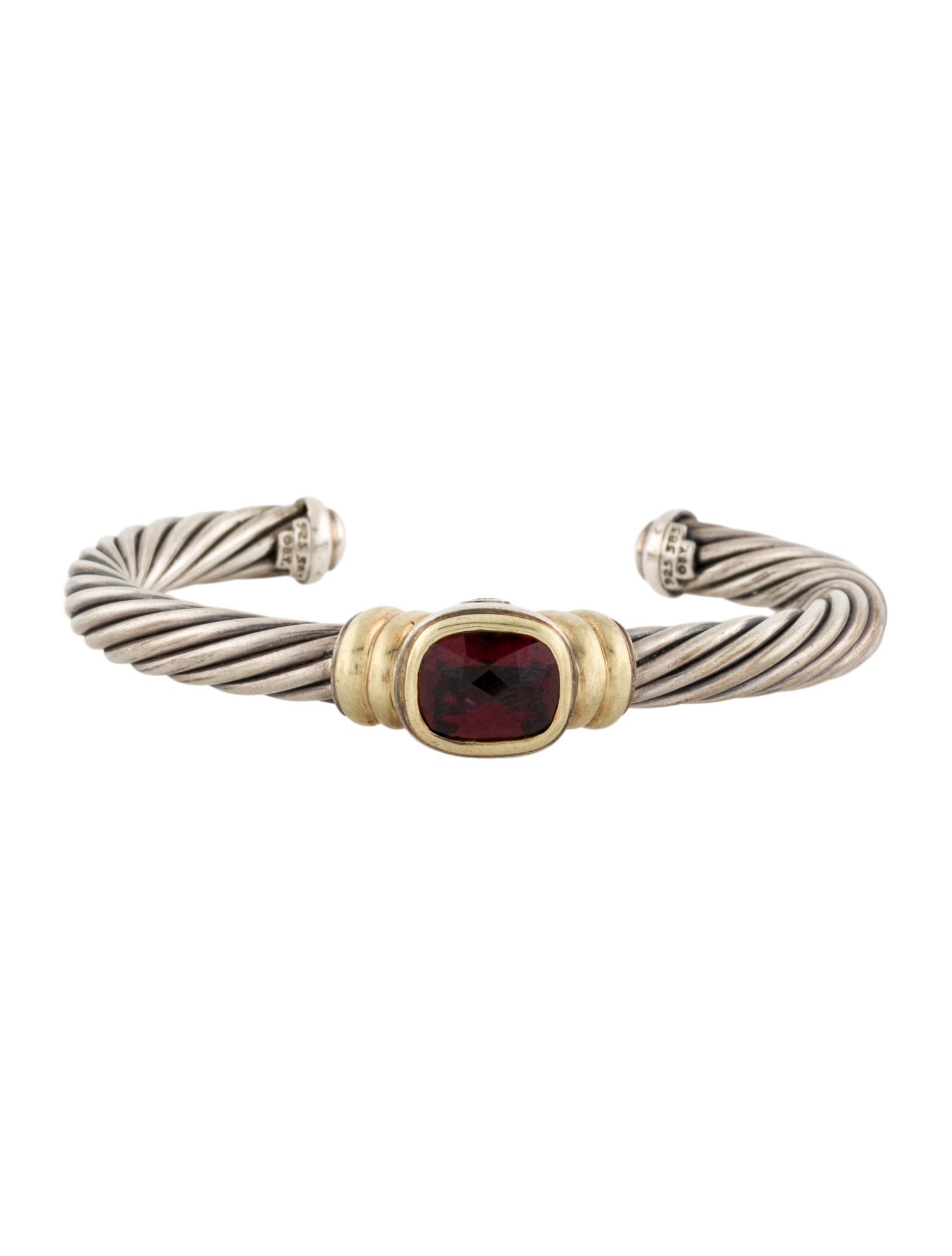David Yurman Garnet Noblesse Cuff