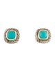 David Yurman Turquoise Albion Stud Earrings