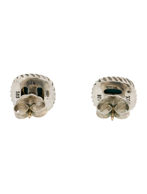 David Yurman Turquoise Albion Stud Earrings