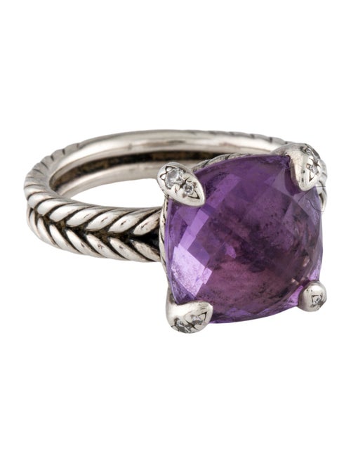 David Yurman Amethyst & Diamond Chatelaine® Ring