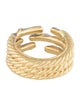 David Yurman 18K Diamond Three-Row Willow Band