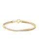 David Yurman 18K Diamond Crossover Link Bracelet