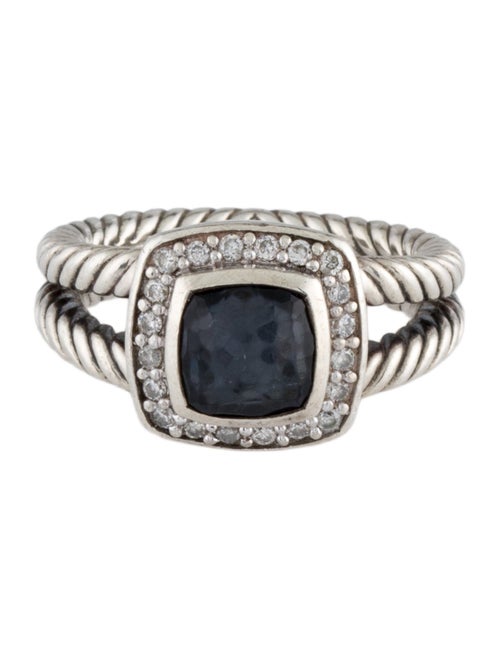 David Yurman Quartz, Hematite Doublet & Diamond Black Orchid Ring
