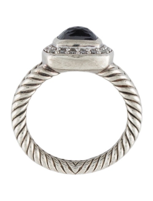 David Yurman Quartz, Hematite Doublet & Diamond Black Orchid Ring