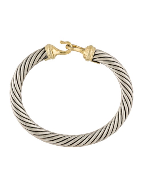 David Yurman Diamond Buckle Classic Cable Bracelet