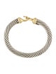 David Yurman Diamond Buckle Classic Cable Bracelet