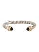 David Yurman Onyx & Diamond Classic Cable Bracelet