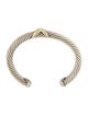 David Yurman Two-Tone X Classic Cable Station Bracelet