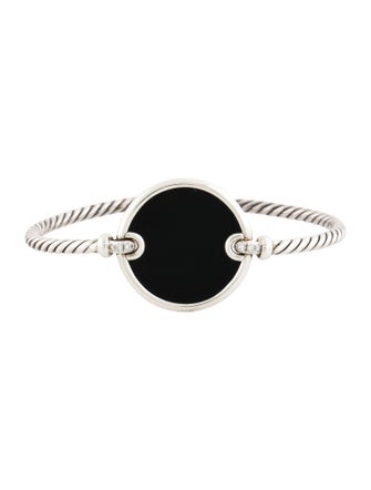 David Yurman Onyx & Diamond Elements Station Bracelet