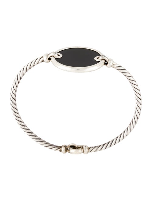 David Yurman Onyx & Diamond Elements Station Bracelet
