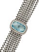 David Yurman Topaz & Diamond Albion Station Multistrand Box Chain Bracelet