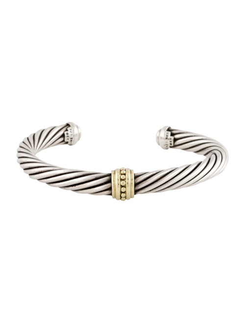David Yurman Two-Tone Station Cuff Bracelet