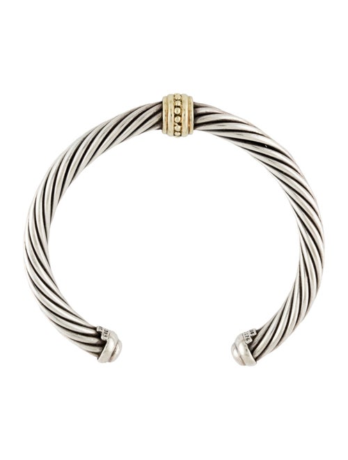 David Yurman Two-Tone Station Cuff Bracelet