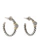 David Yurman Diamond Hoop Earrings