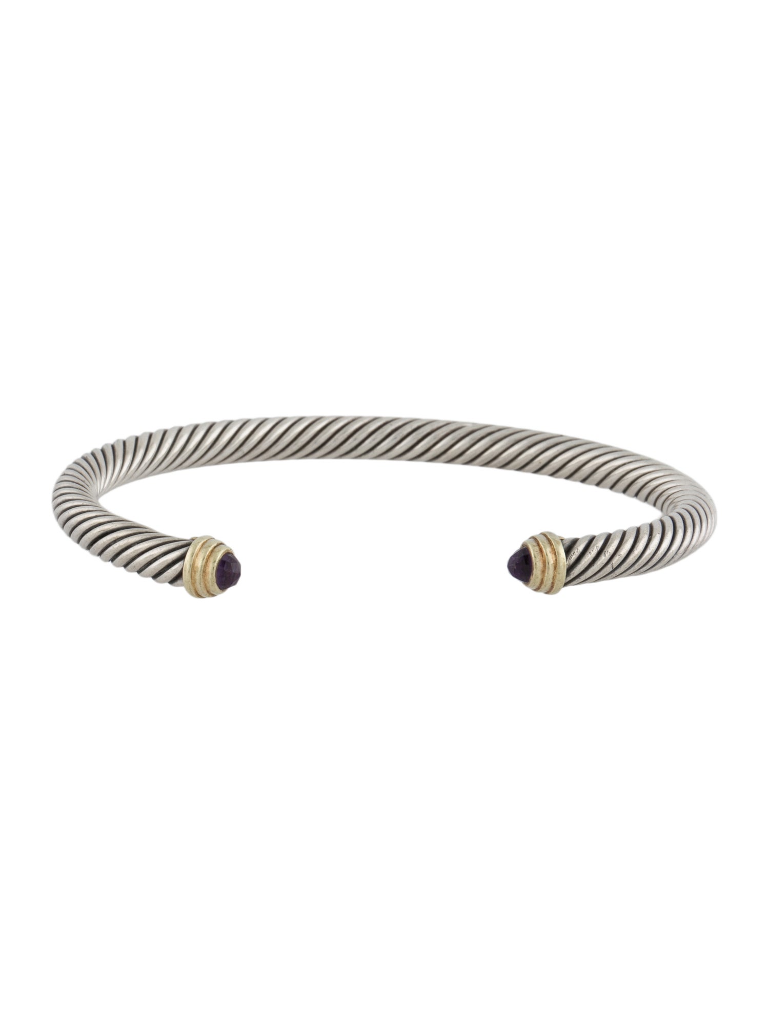 David Yurman Amethyst Classic Cable Bracelet