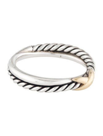 David Yurman Two-Tone Petite X Ring