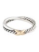 David Yurman Two-Tone Petite X Ring