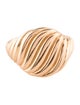 David Yurman 18K Sculpted Cable Pinky Ring