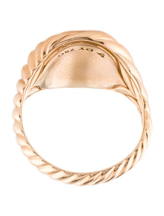 David Yurman 18K Sculpted Cable Pinky Ring
