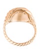 David Yurman 18K Sculpted Cable Pinky Ring