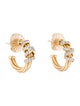 David Yurman 18K Diamond Helena Hoop Earrings
