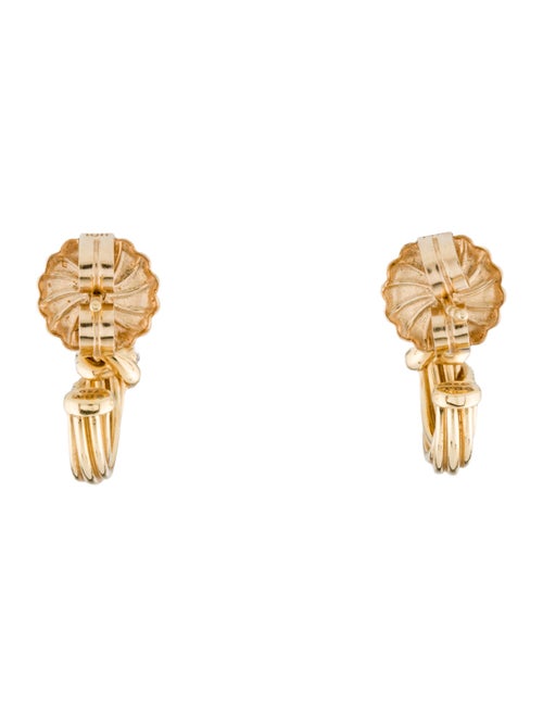 David Yurman 18K Diamond Helena Hoop Earrings