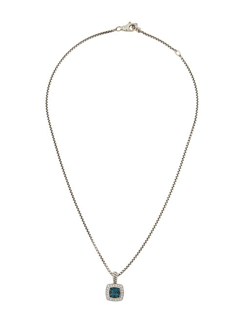 David Yurman Topaz & Diamond Petite Albion Pendant Necklace