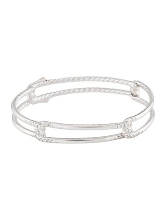 David Yurman 18K Diamond Continuance Bracelet