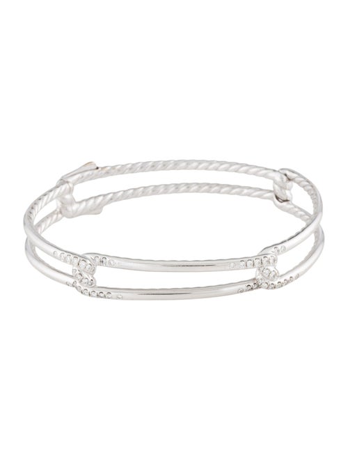 David Yurman 18K Diamond Continuance Bracelet