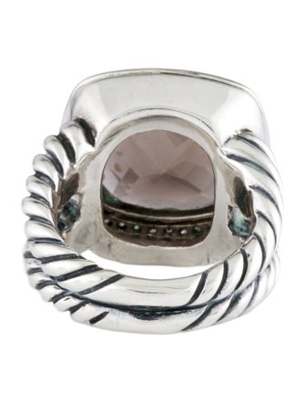 David Yurman Smoky Quartz & Diamond Albion Ring