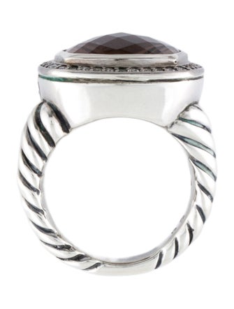 David Yurman Smoky Quartz & Diamond Albion Ring
