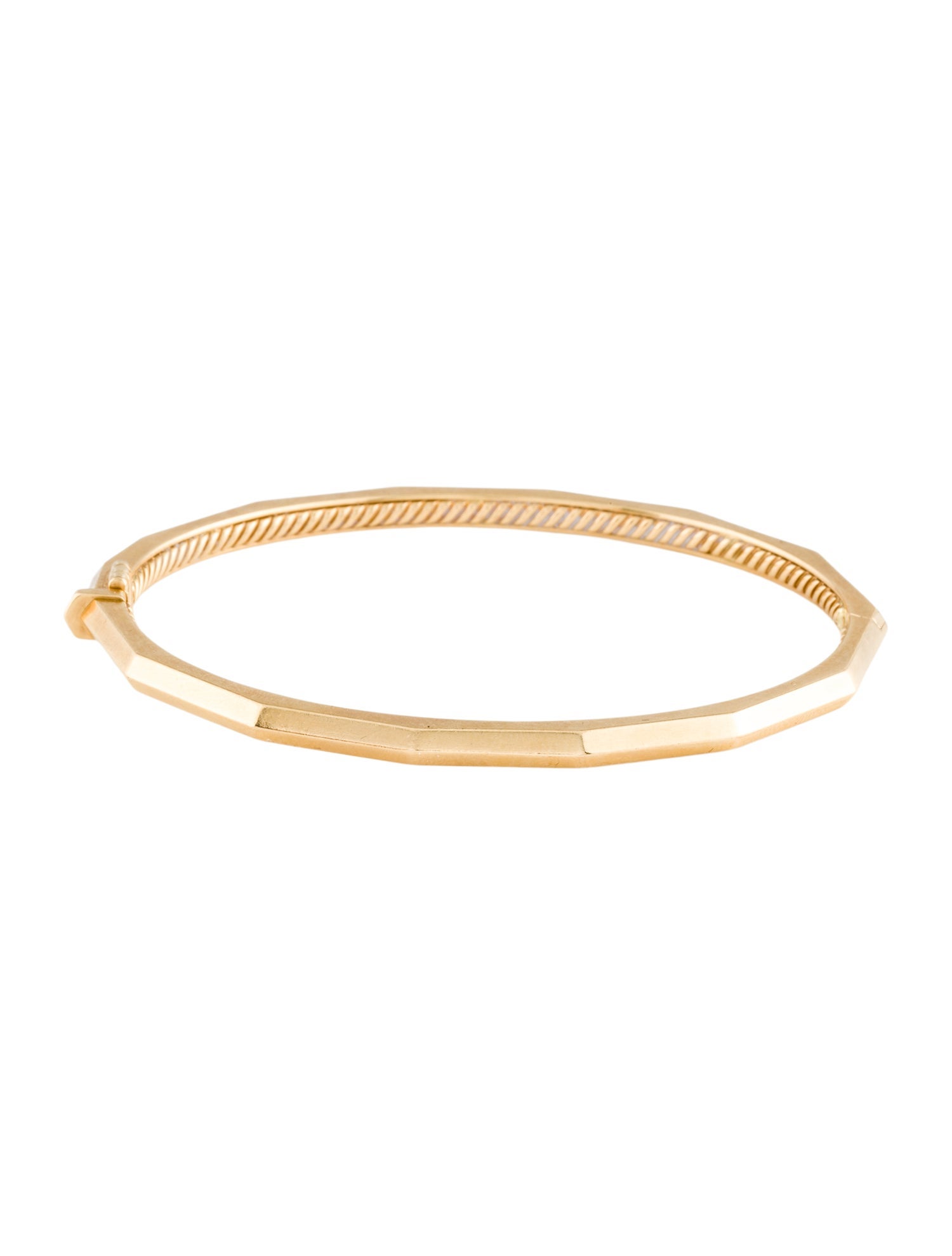 David Yurman 18K Stax Faceted Bracelet