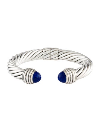 David Yurman Lapis Lazuli Cable Cuff Bracelet