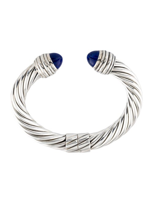 David Yurman Lapis Lazuli Cable Cuff Bracelet