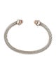 David Yurman Morganite & Diamond Classic Cable Cuff Bracelet, 5mm