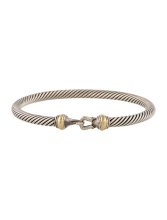 David Yurman Two-Tone Buckle Classic Cable Bracelet