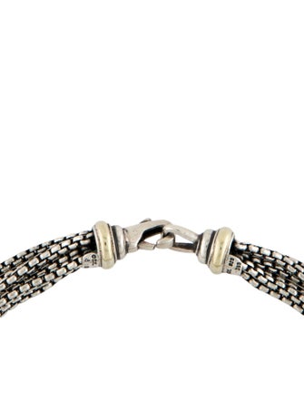 David Yurman Two-Tone Multistrand Box Chain Necklace