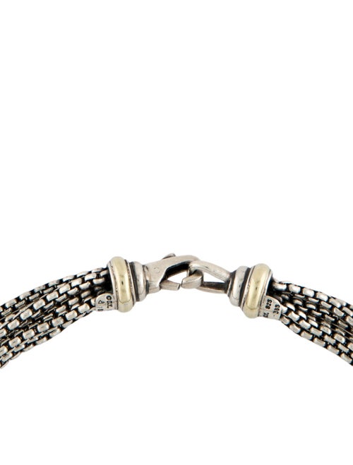 David Yurman Two-Tone Multistrand Box Chain Necklace