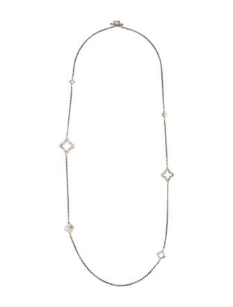 David Yurman Quatrefoil Station Necklace