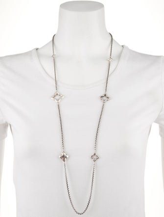 David Yurman Quatrefoil Station Necklace